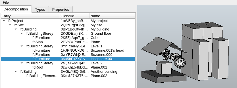 IfcOpenShell screenshot